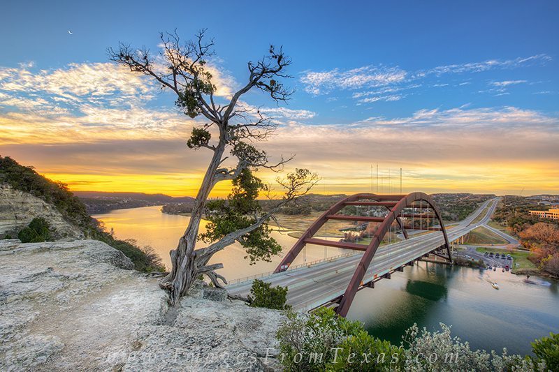 360 bridge images,pennybacker bridge,austin skyline