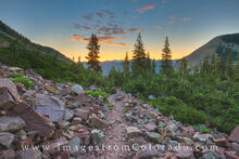 Cathedral Lake Trail at Sunrise