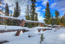 Wooden Fence after a Snow 2