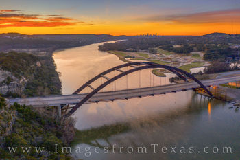 Aerial - 360 Bridge Winter Sunrise 1216-1
