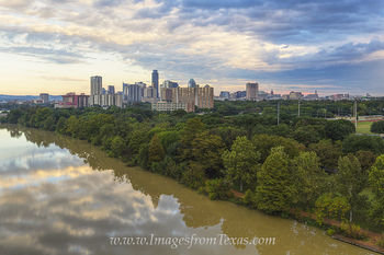 Aerial - Downtown Austin Tx from the East Side 1
