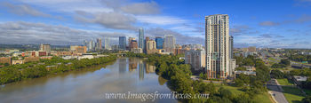 Aerial Pano of Austin Texas looking West 1