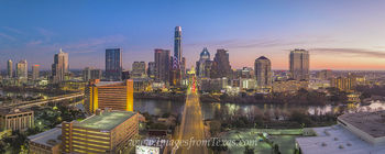 Aerial Pano of Austin Skyline from Congress 1