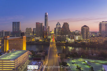 Aerial of Austin Skyline over Congress 2