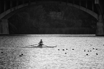 Austin Sculler in Black and White