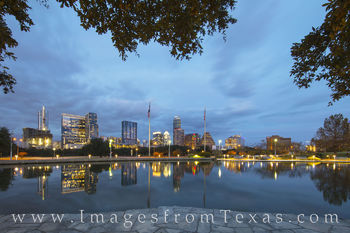 Austin Skyline December Evening 3