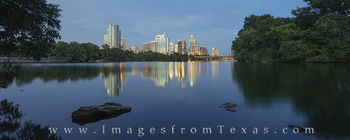 Austin Skyline Panorama on an August Night 1