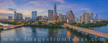 Austin Summer Skyline Panorama 728-1