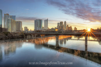Austin Sunrise from Lamar Bridge 1
