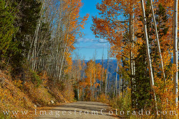 Autumn on a County Road near Fraser 106-1