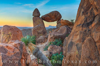 Balanced Rock Morning, Big Bend NP 118-2