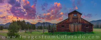 Betty Dick Barn Evening Panorama, RMNP 1
