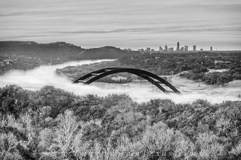 Black and White 360 Bridge Austin Texas