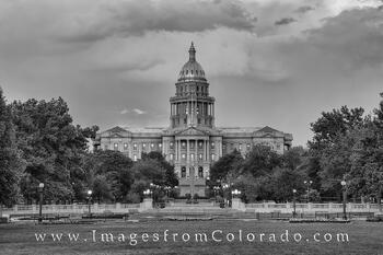 Colorado State Capitol in Black and White 1