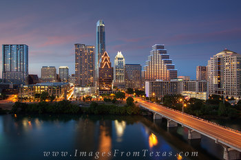 Congress Bridge and Downtown Austin