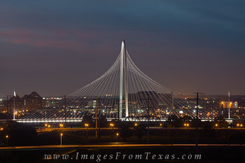 Evening at the Margaret Hunt Hill Bridge