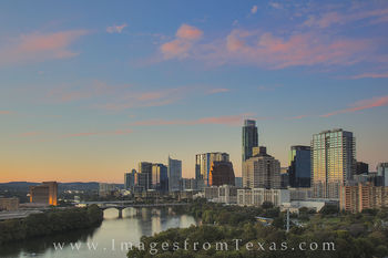 Downtown Austin Texas on a Fall Evening 