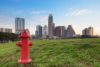 Downtown Austin from Long Center Lawn