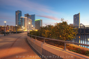 Downtown Austin from Pedestrian Bridge