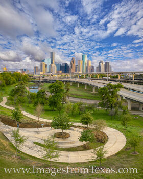 Downtown Houston from Hogg Park 328-2