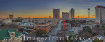 Downtown San Antonio before Sunrise Pano 123-1