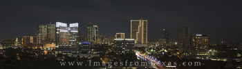 Fort Worth Skyline at Night from Montgomery Plaza 1