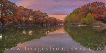 Garner State Park Fall Sunset Pano 114-1