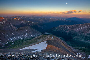 Grays Peak Moonset