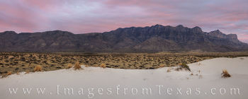 Guadalupe Mountains Pano - Salt Basin Sunset 1