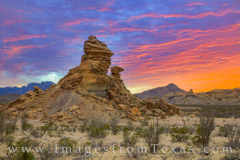 Hoodoos of Big Bend at Sunset 302-2