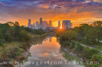 Houston Skyline Sunrise 118-2