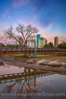 Houston Skyline on a Winter Evening 205-2