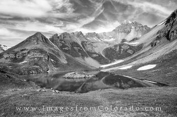 Island Lake in Black and White 5