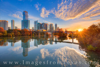 Ladybird Lake Austin Skyline Fall Sunrise 1