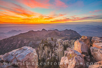 Last Light on Emory Peak 1107-1
