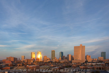 Late Afternoon Skyline of Ft Worth Tx 1