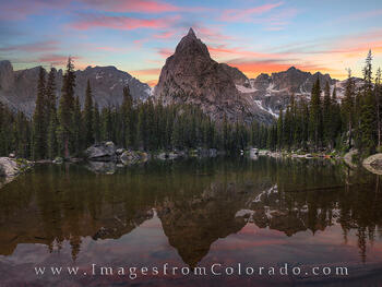 Lone Eagle Peak at Sunset 1