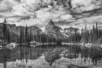 Lone Eagle Peak in Black and White 3