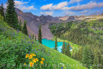 Lower Blue Lake on a Summer Afternoon 726-2