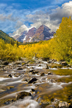 Maroon Bells Autumn Morning 2