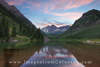 Maroon Bells Summer Evening 2