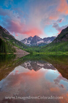 Sunset at the Maroon Bells 1