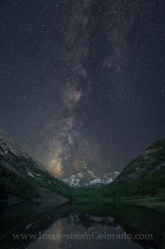 Maroon Bells under the Milky Way 1