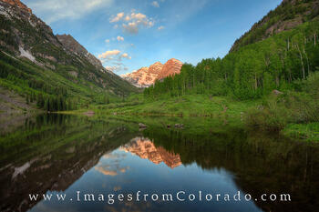 Maroon Lake Summer Morning 1