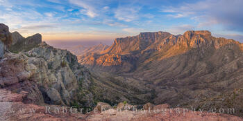 Morning Light from Lost Mine Panorama 1