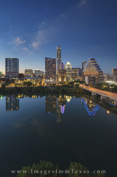 Nighttime Austin Skyline from the Hyatt 7-3