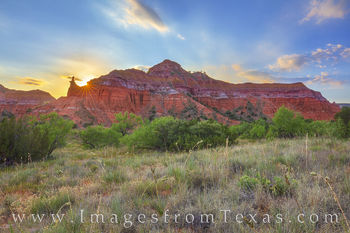Palo Duro Summer Sunset Panorama 724-2