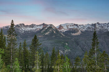 Never Summer Mountains at Sunrise 1