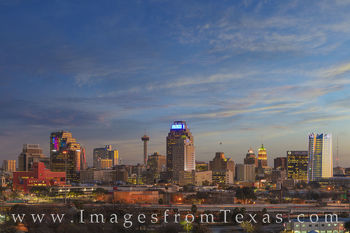 San Antonio Skyline Evening 1229-1