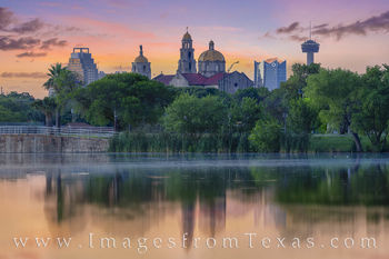 San Antonio Skyline on a Summer Sunrise 611-1